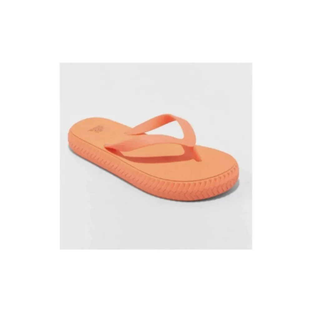 Women's Wild Fable Jessi EVA Platform Flip Flop Sandals Vibrant Orange